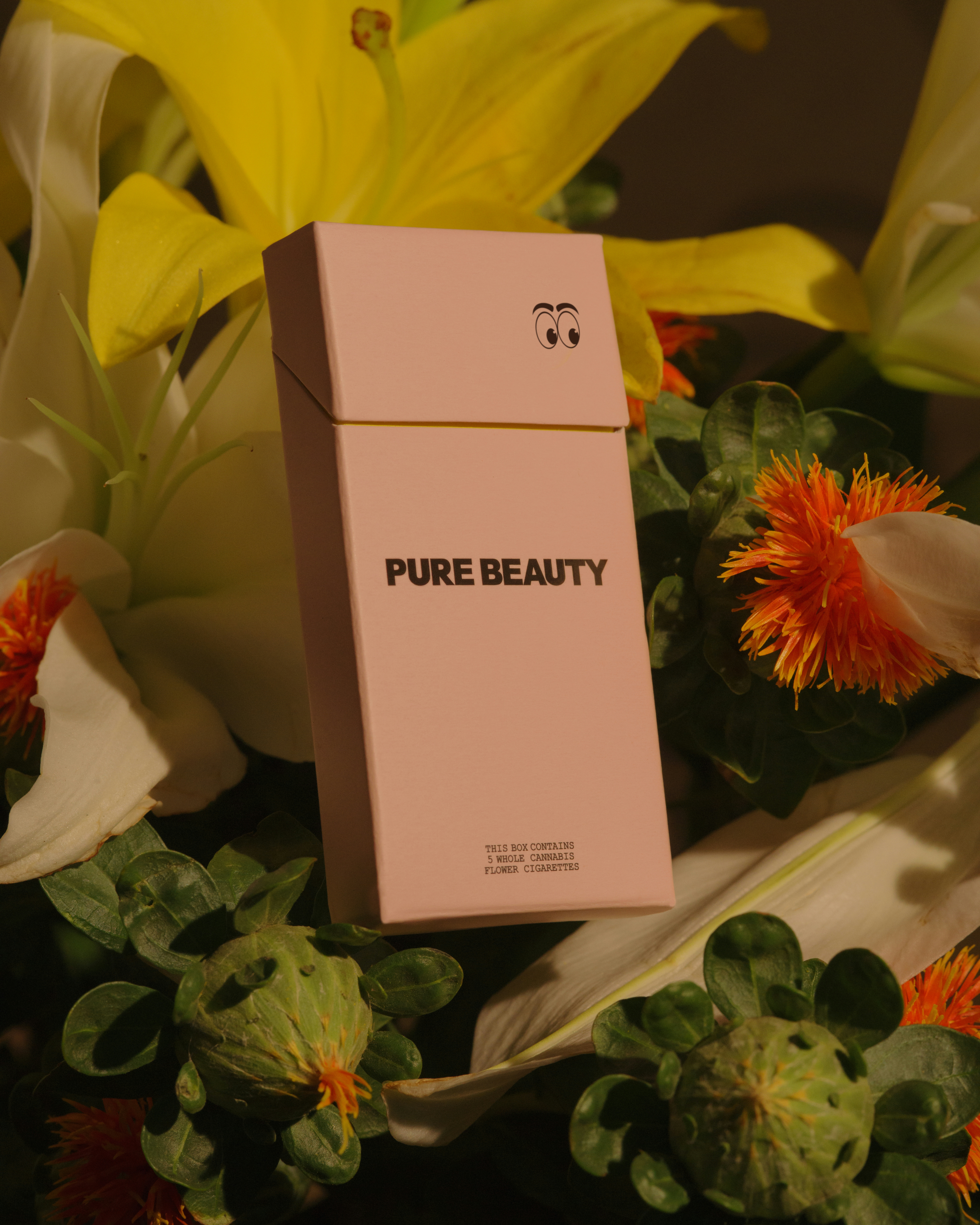 Pure Beauty Pink Pre Rolls, Pure Beauty Brand, Pure Beauty Violet Flower