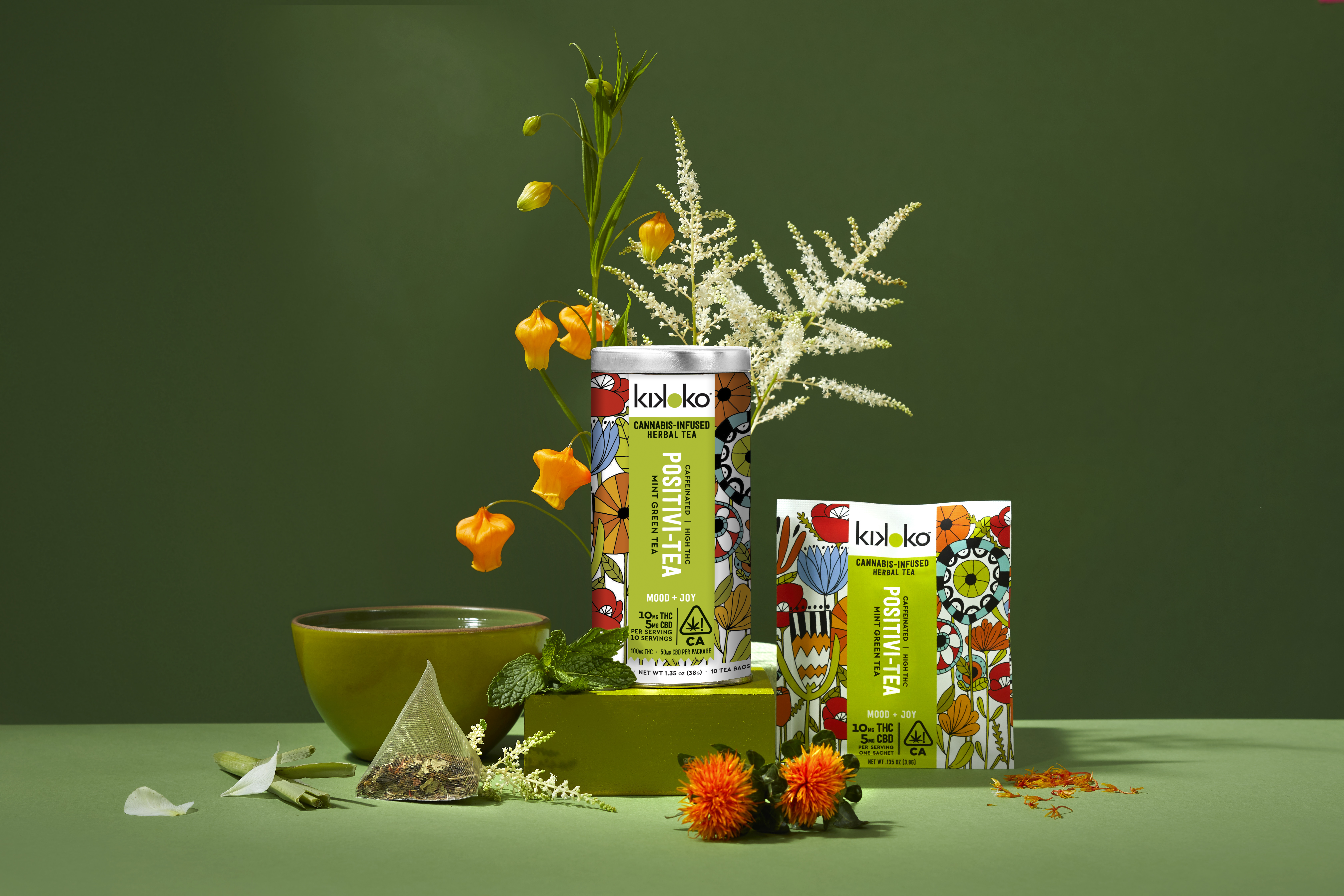 Kikoko Cannabis Tea, Kikoko Positivitea, Happy Weed Tea