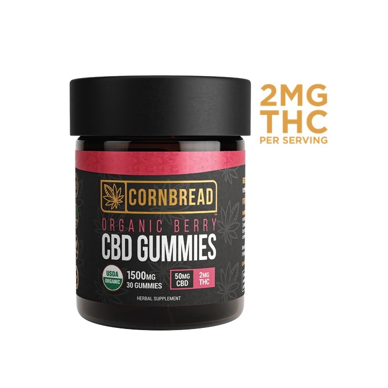 Cornbread Hemp Organic Berry CBD + THC Gummies