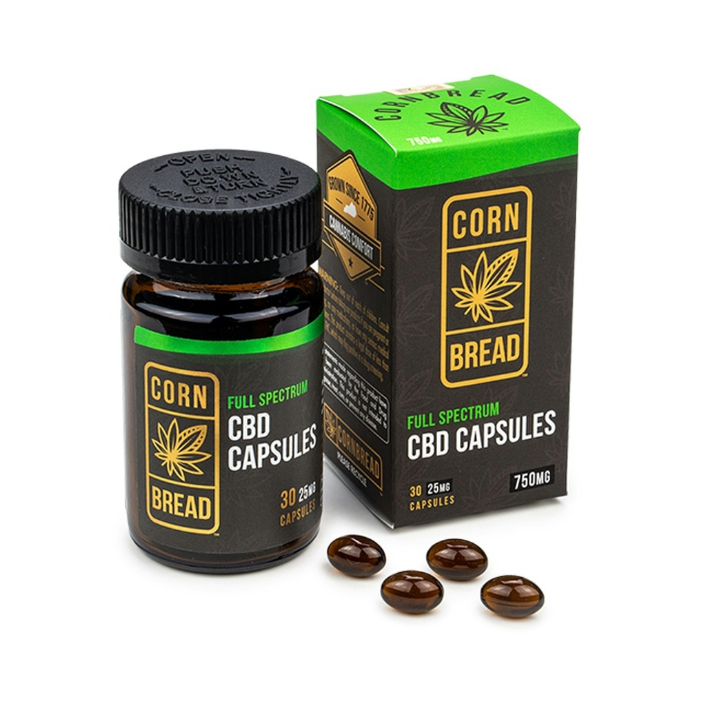 Cornbread Hemp Full Spectrum CBD Capsules Herb