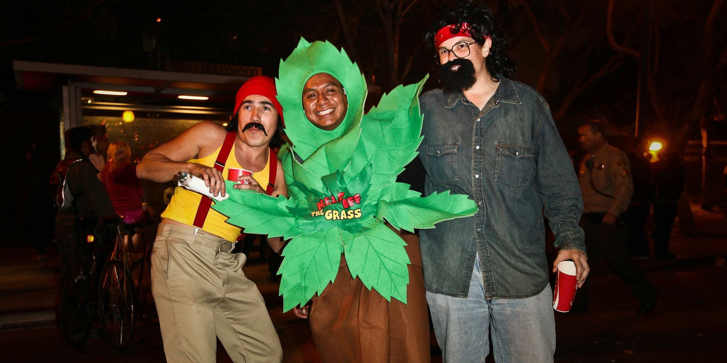 Fake Joint Stoner Costume Rasta Big Smoke Marijuana Big Weed Blunt Cheech Chong