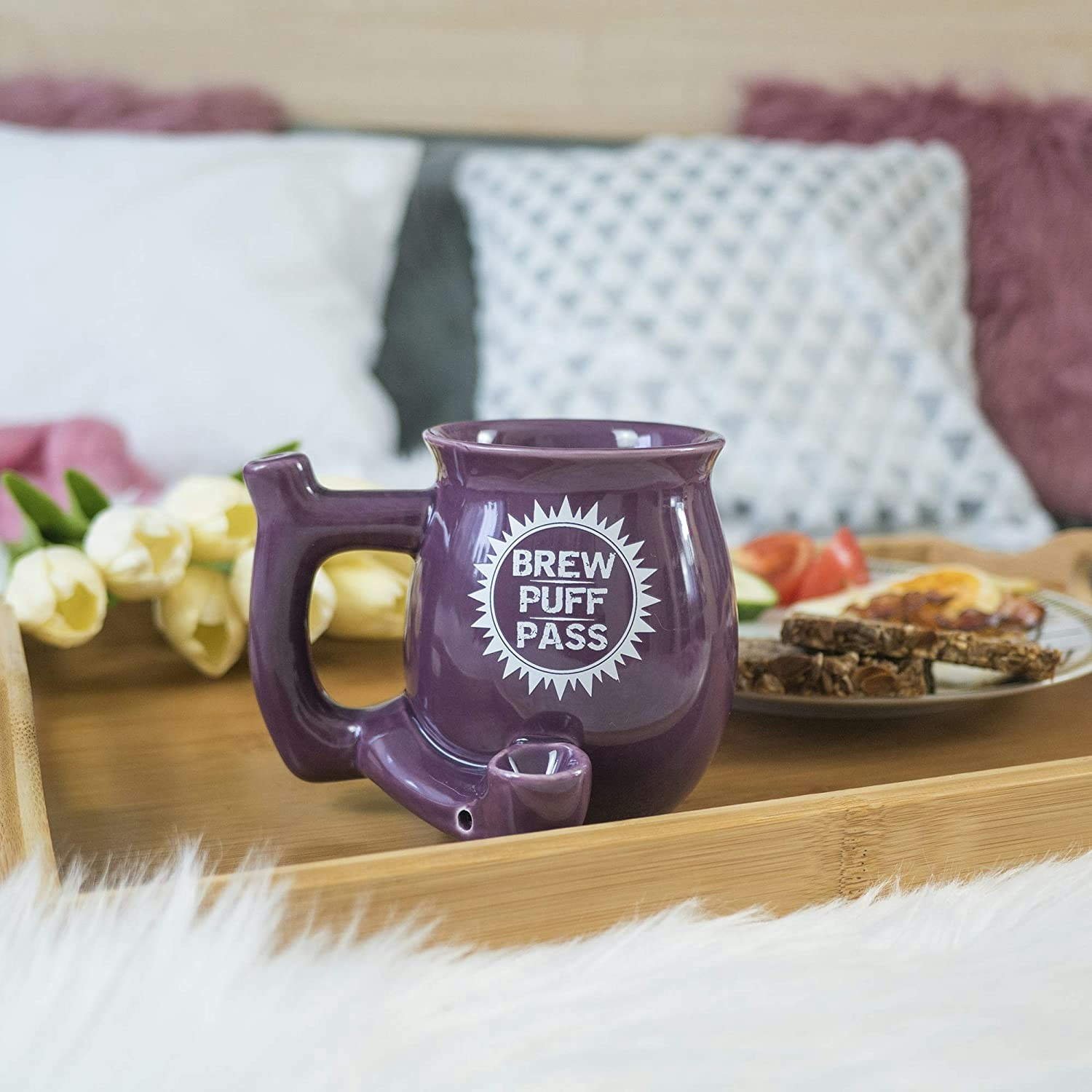 Purple Brew, Puff, Pass Coffee Mug