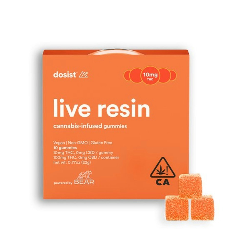 Orange Live Resin Vegan Gummies