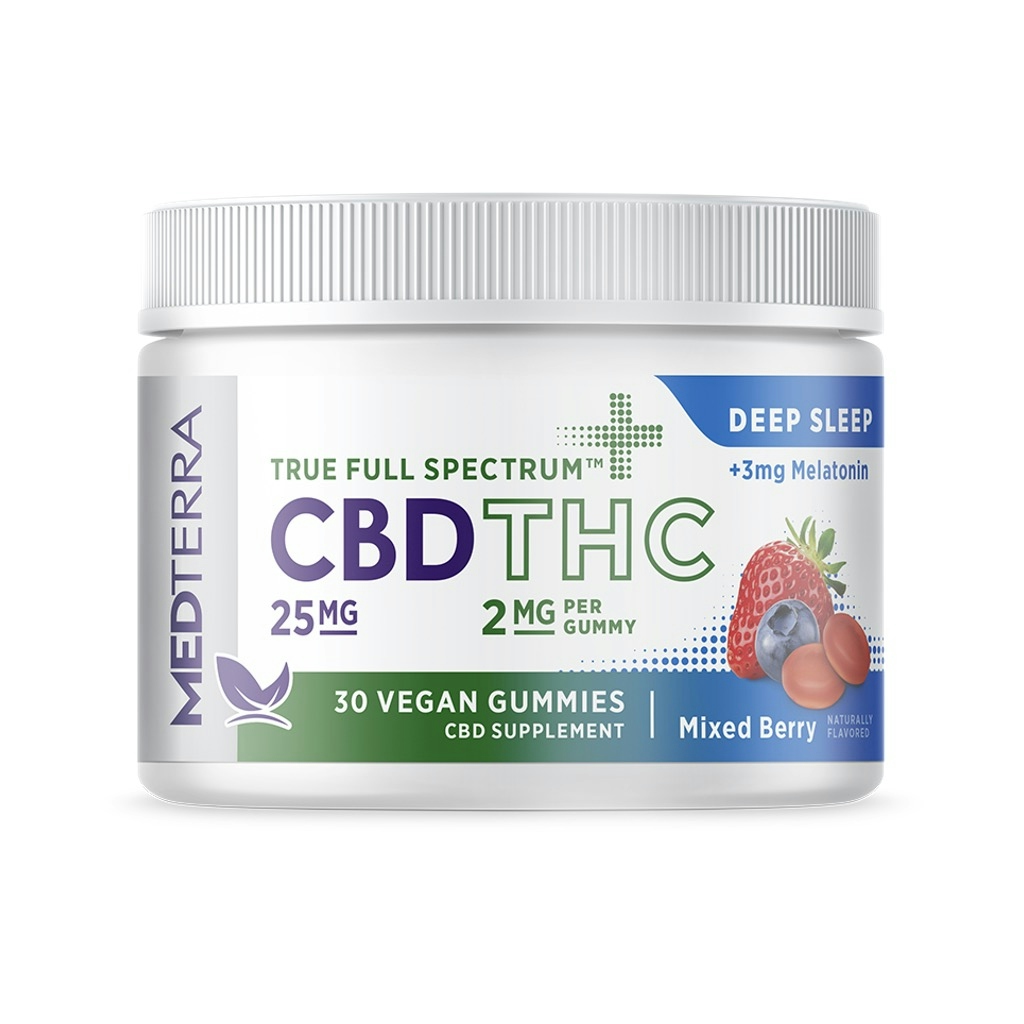 Medterra Deep Sleep CBD + THC Gummies | Herb