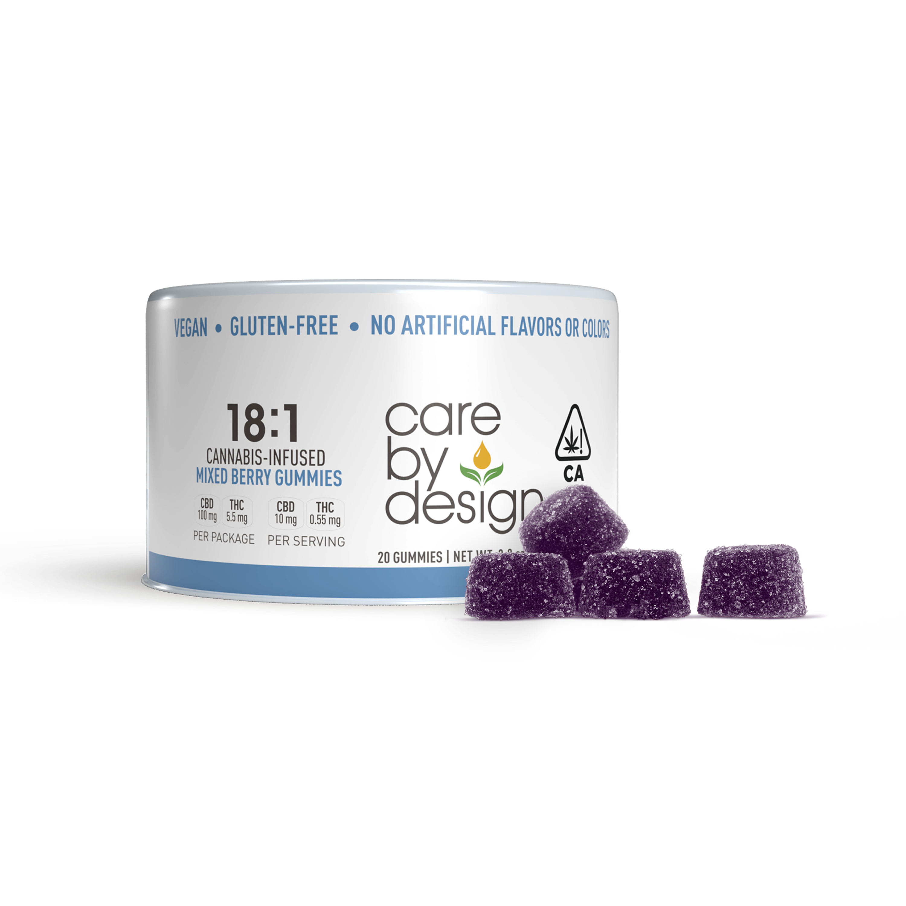 Mixed Berry 18:1 Gummies