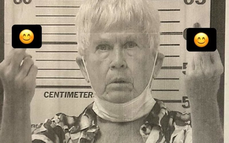 Elderly Women Flips The Bird In A Mugshot After Cops Bust Her Cannabis Farm