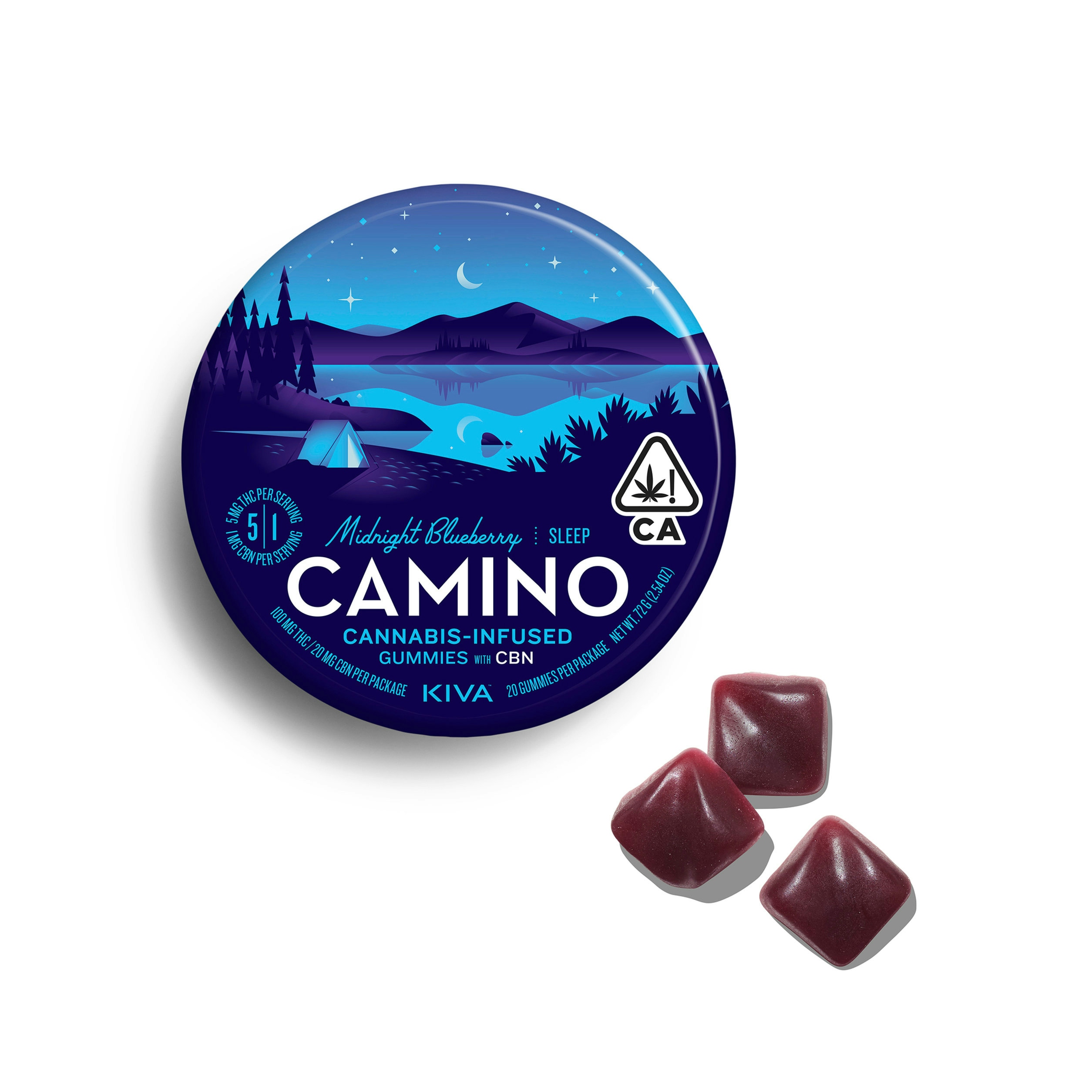 Camino Midnight Blueberry Gummies