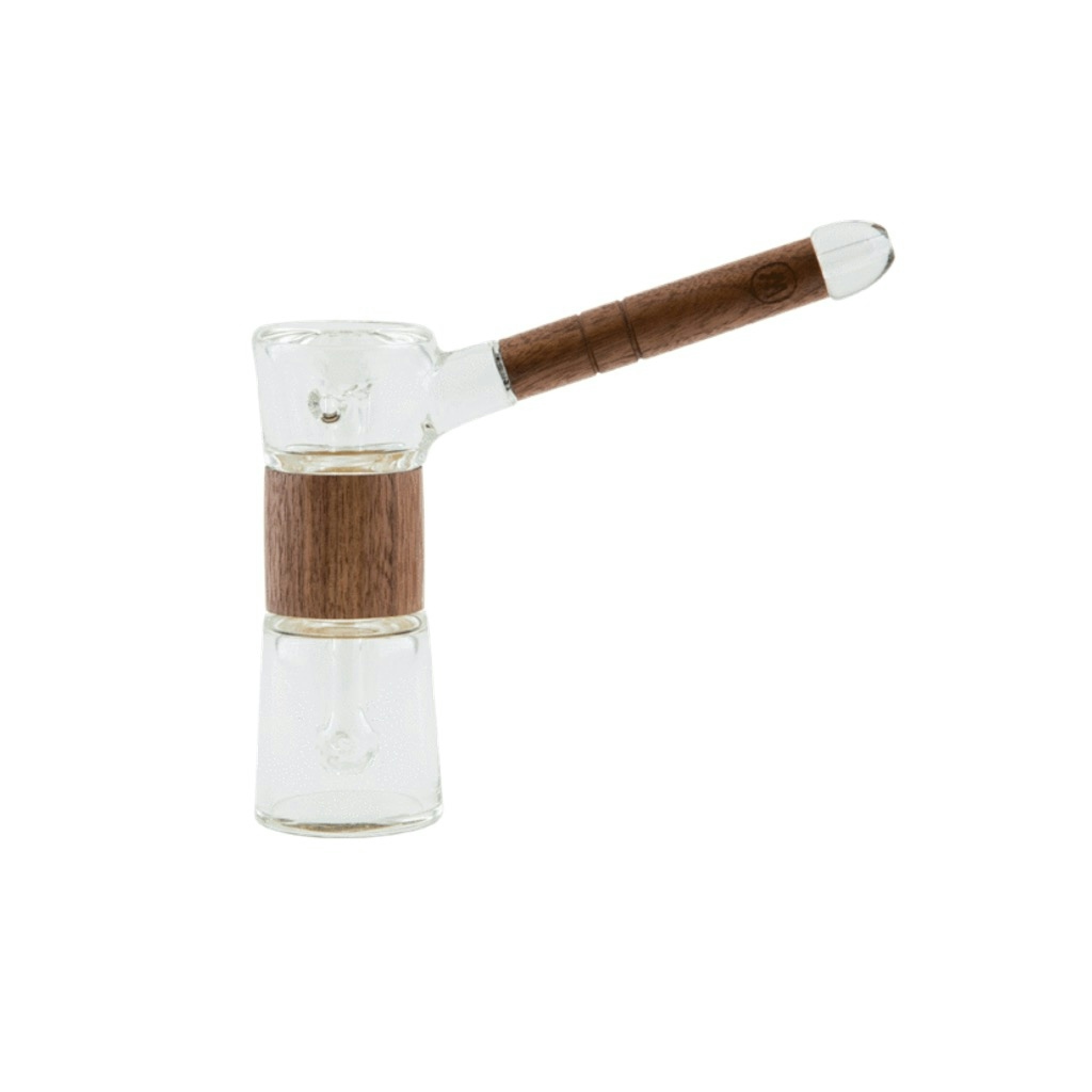 Glass & Walnut Bubbler