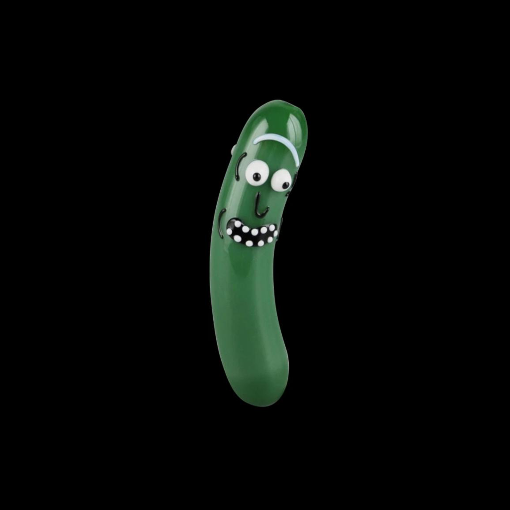 "Richard The Pickle" Green Rick Hand Pipe