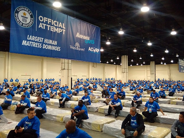 Human Dominoes: One Of The Weirdest Guinness Records To Exist
