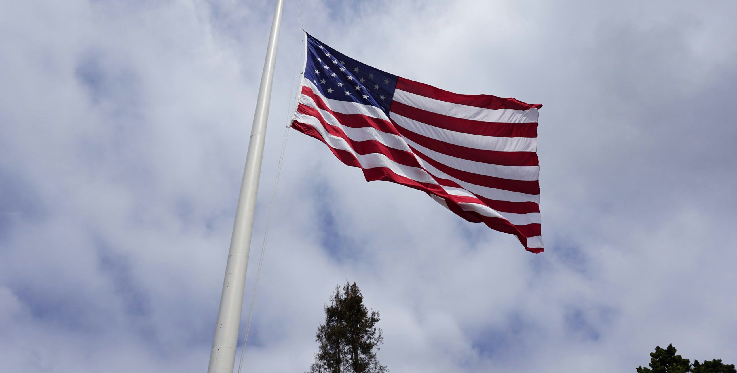 American Flag at Half Mast