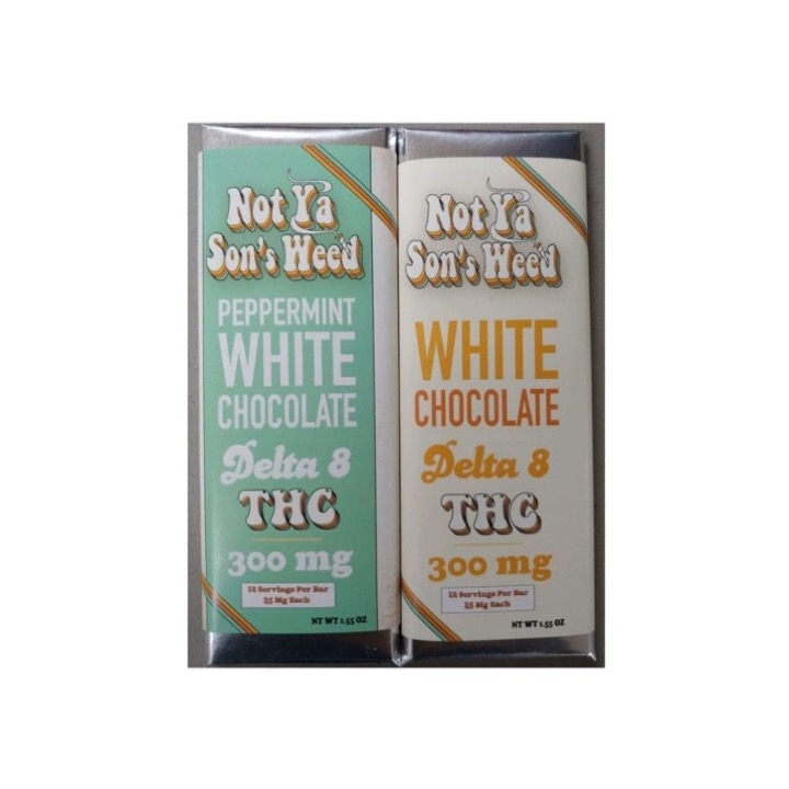 White Delta 8 THC Chocolate Bar