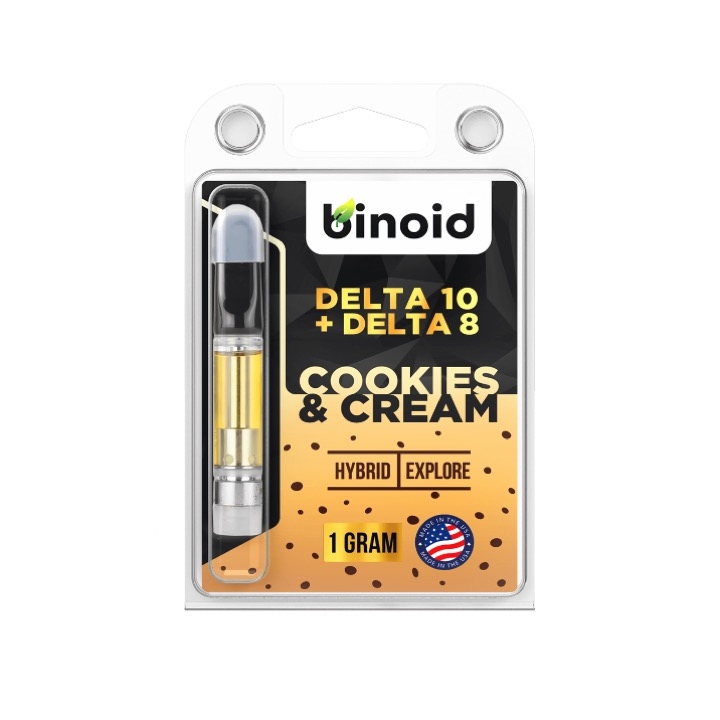 Cookies & Cream Delta 10 + Delta 8 Vape Cartridges