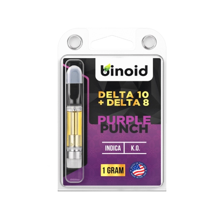 Purple Punch Delta 10 + Delta 8 Vape Cartridges