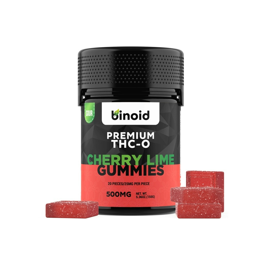Sour Cherry Lime THC-O Gummies