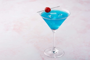 Recipe: Blue Raspberry Cannabis-Infused Martini