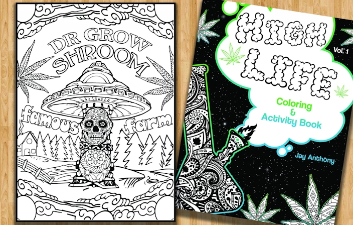 Stoner Coloring Book: A Cannabis Coloring Book For Adult Stoners, Potheads  & Weed Lovers. Get High & Color! by Doodle Doods, Paperback