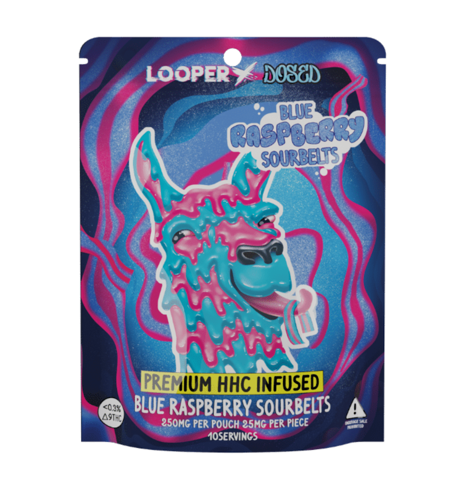 DIMO Looper HHC Strawberry Sour Belts 250mg