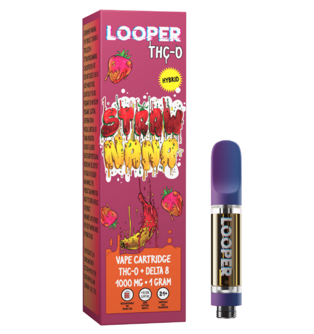 DIMO Looper THCO Vape Cartridge StrawNana