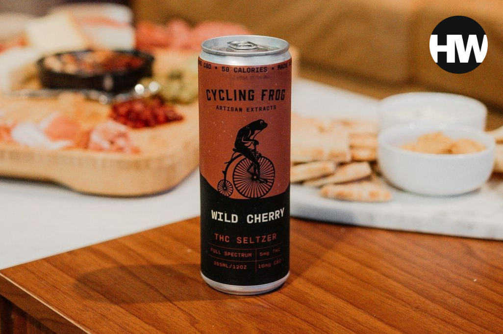 Herbworthy: Cycling Frog’s Wild Cherry THC Seltzer