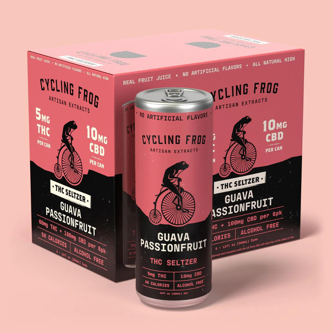 Cycling Frog Guava Passionfruit THC Seltzer 6pk   Your Paragraph Text 26 