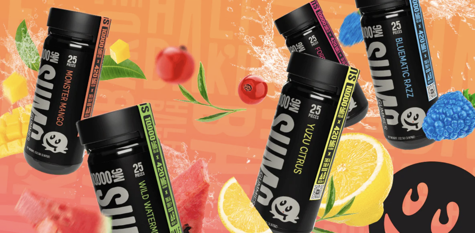 Herbworthy: Half Bak’d Bluematic Razz Sumo Gummies