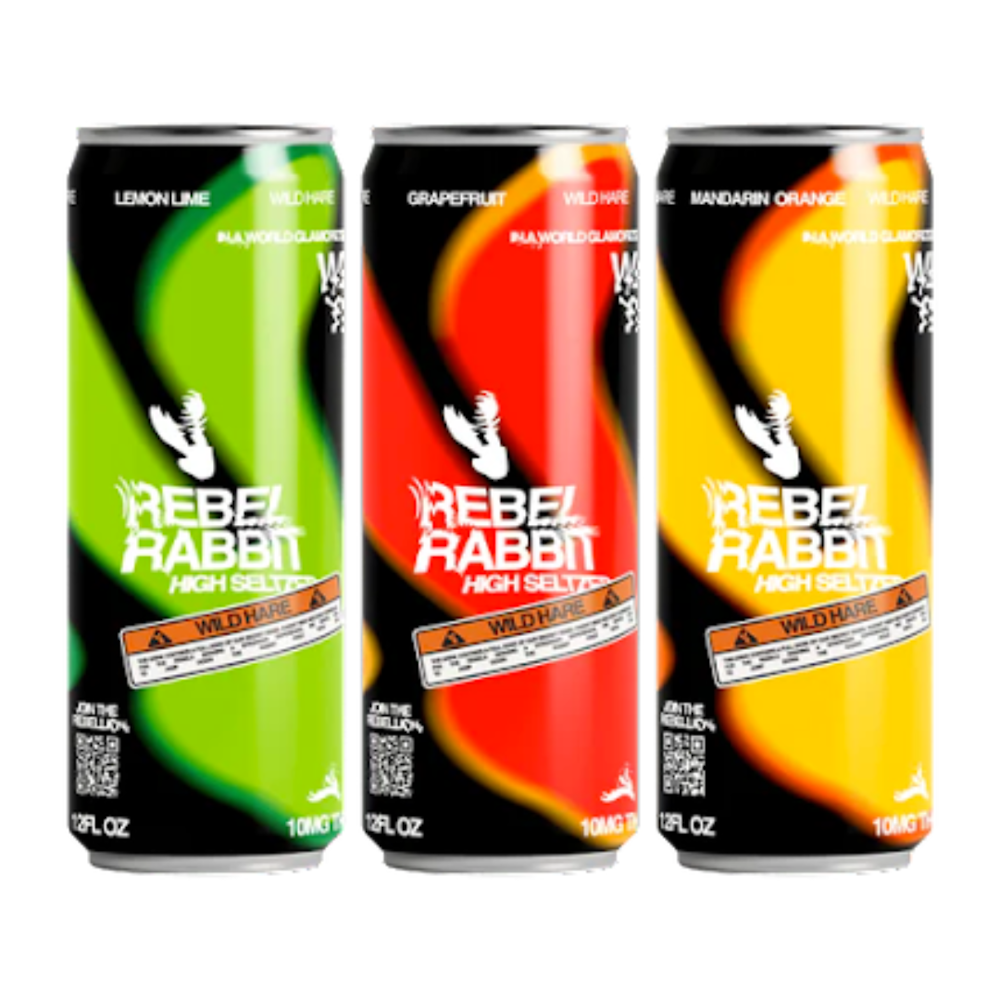 Drink Rebel Rabbit Variety Pack – Delta-9 Seltzers – 10mg