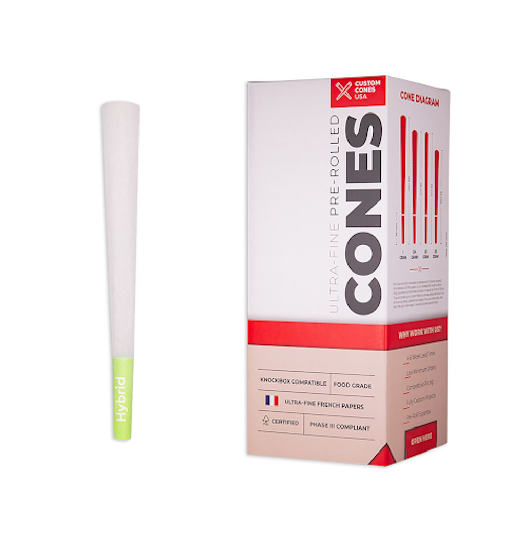 Custom Cones USA Hybrid Green Refined White 70mm, 84mm, 98mm