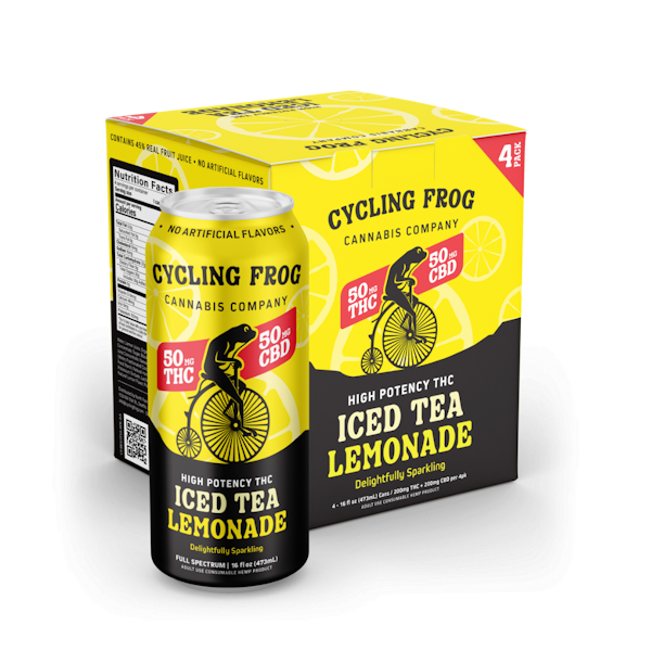 Sparkling THC Iced Tea Lemonade, 4pk