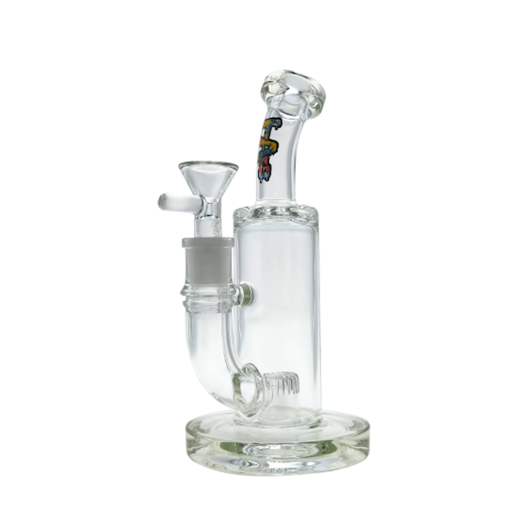 Thick Ass Glass (TAG) 8” Bent Neck Super Slit Puck | Herb