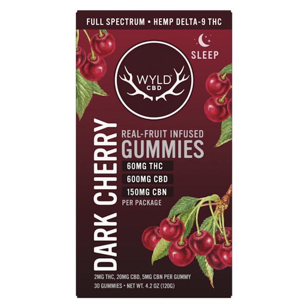Dark Cherry THC:CBD:CBN Gummies | Hemp-THC