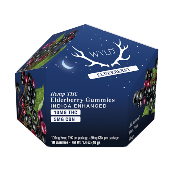 Elderberry 2:1 THC:CBN Gummies | Hemp THC