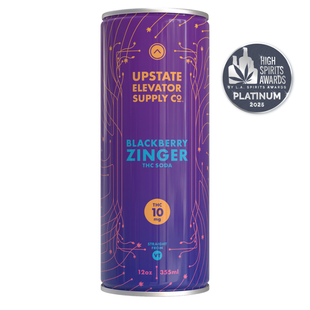 Upstate Elevator 10mg THC Blackberry Zinger Soda | Herb