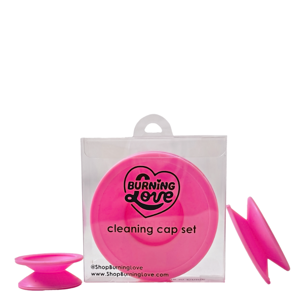 Silicone Bong Cleaning Cap Set – Pink