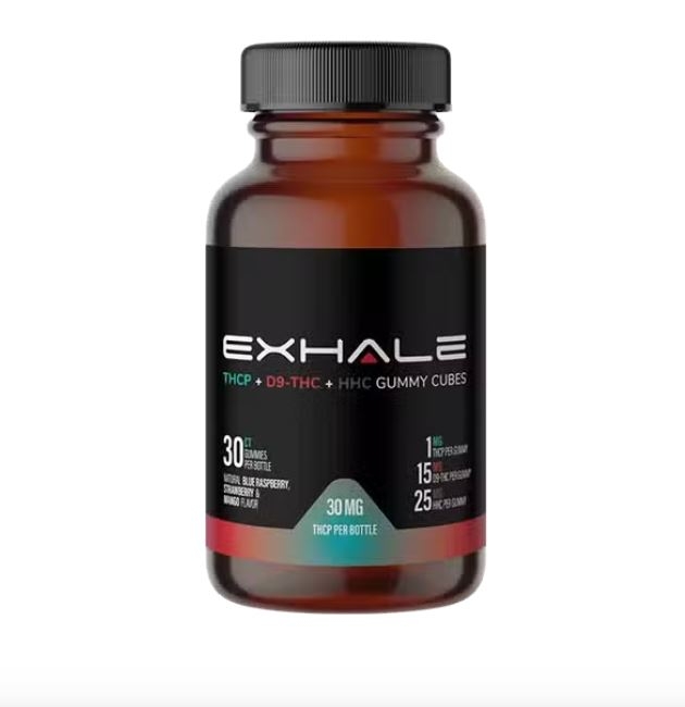 Exhale Gummies - Delta 9 + HHC + THCP (Apple, Berry, Fruit) 14