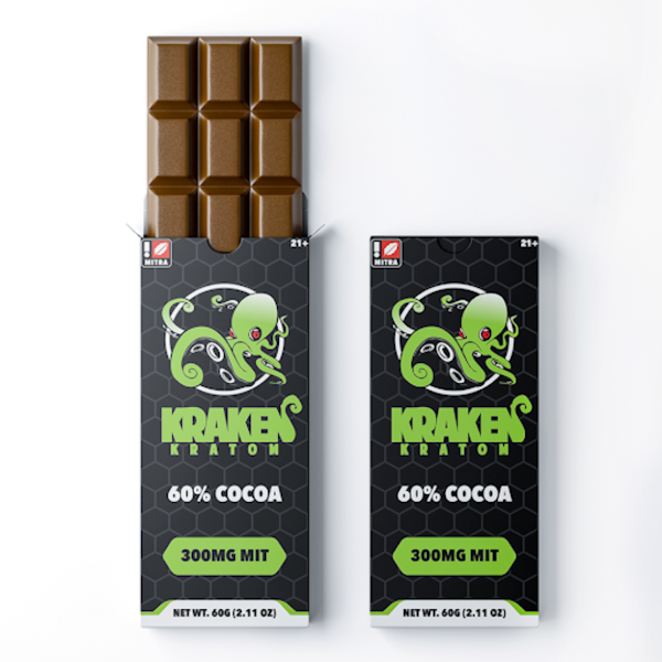 Kraken Kratom 60% Cocoa Chocolate Bar