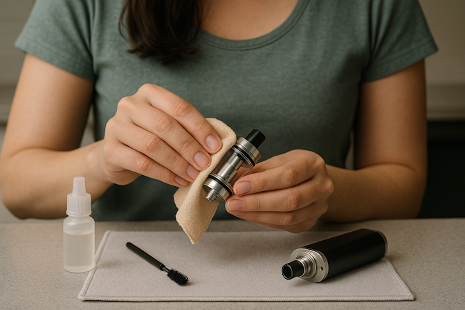 how to clean a vape