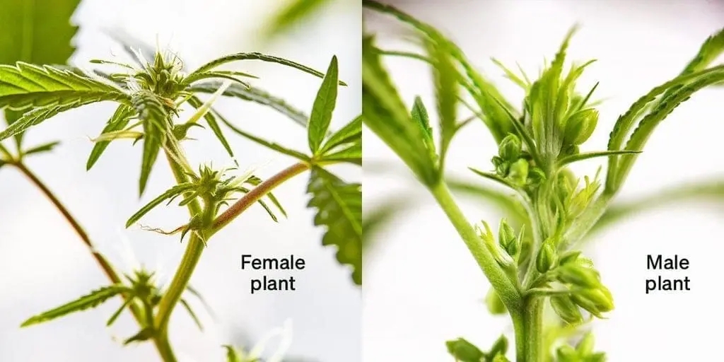 early signs of male plant