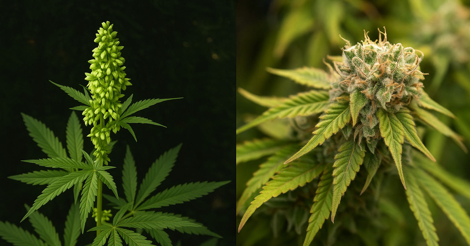 early signs of male plant