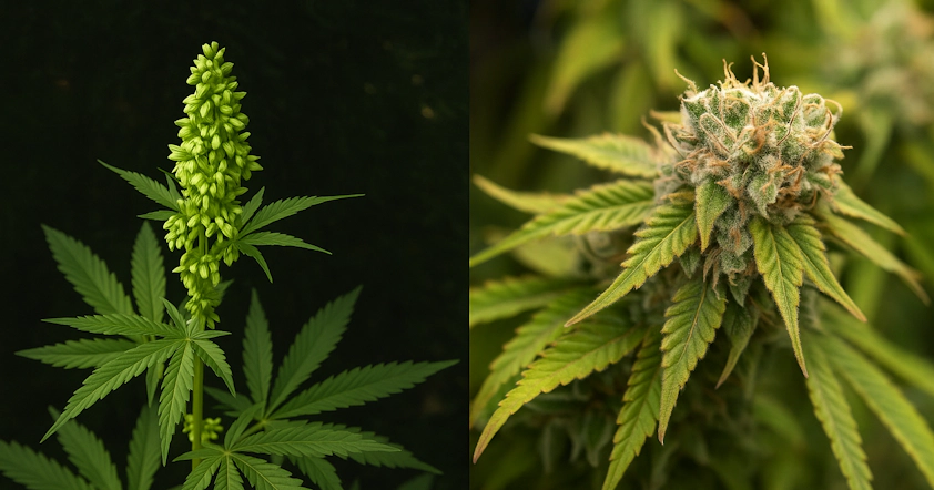 early signs of male plant