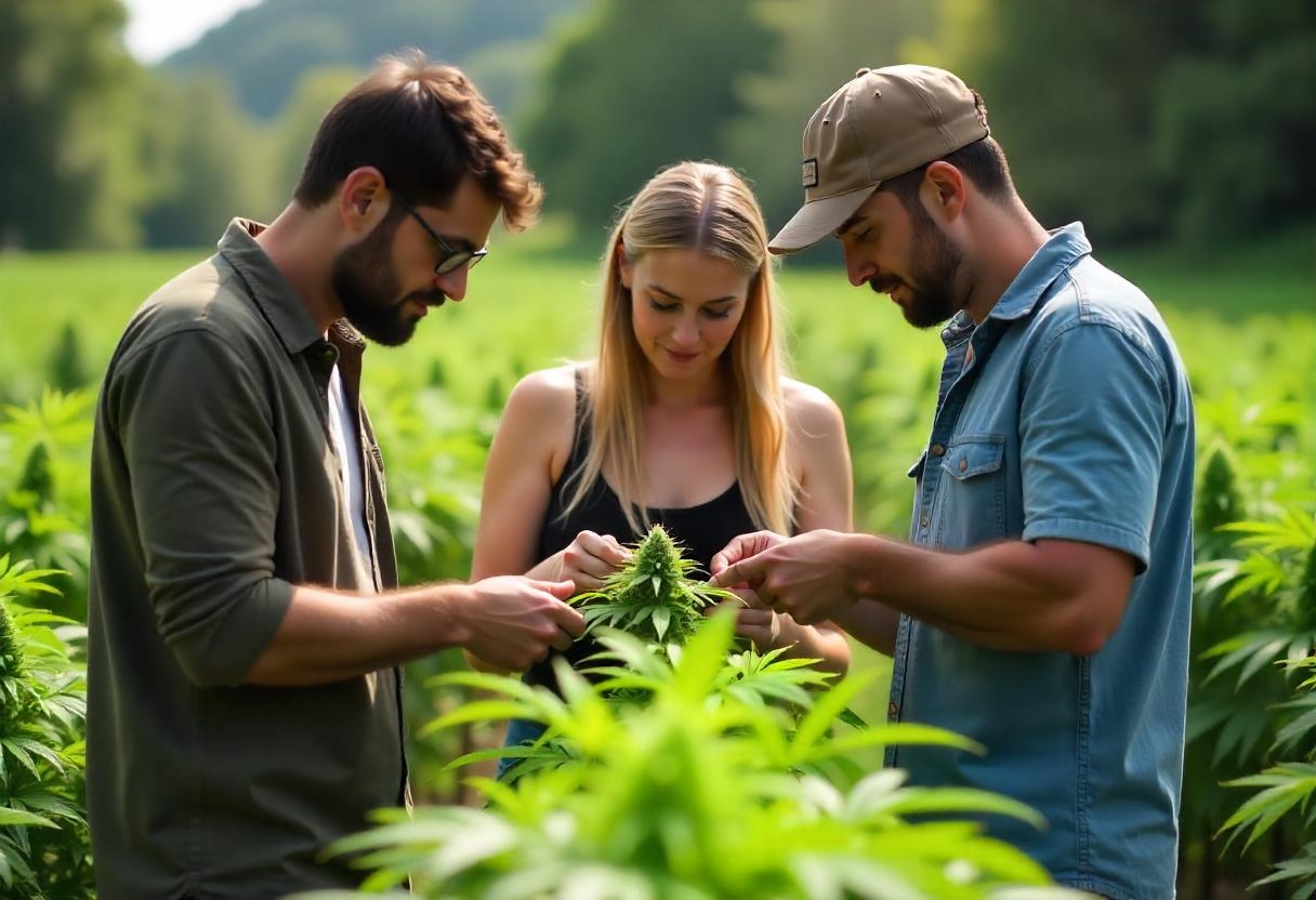 growing ganja outdoors