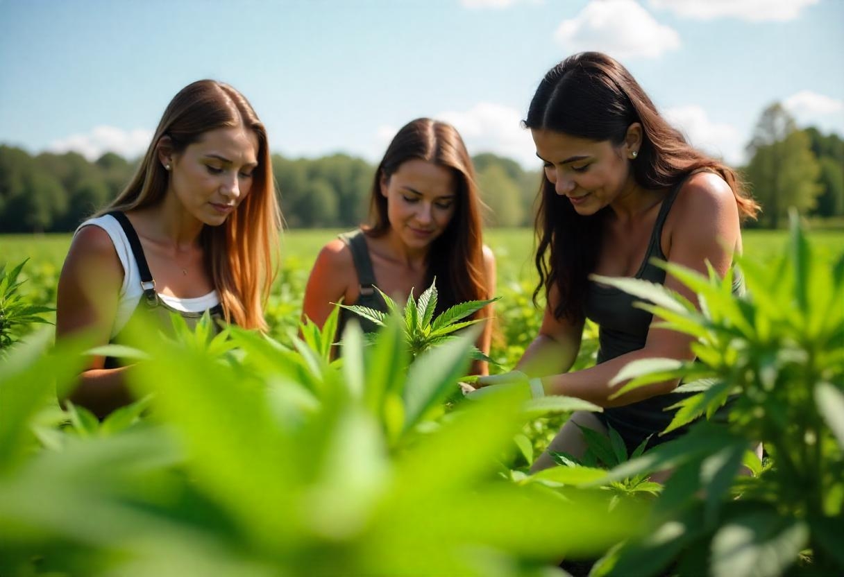 growing ganja outdoors