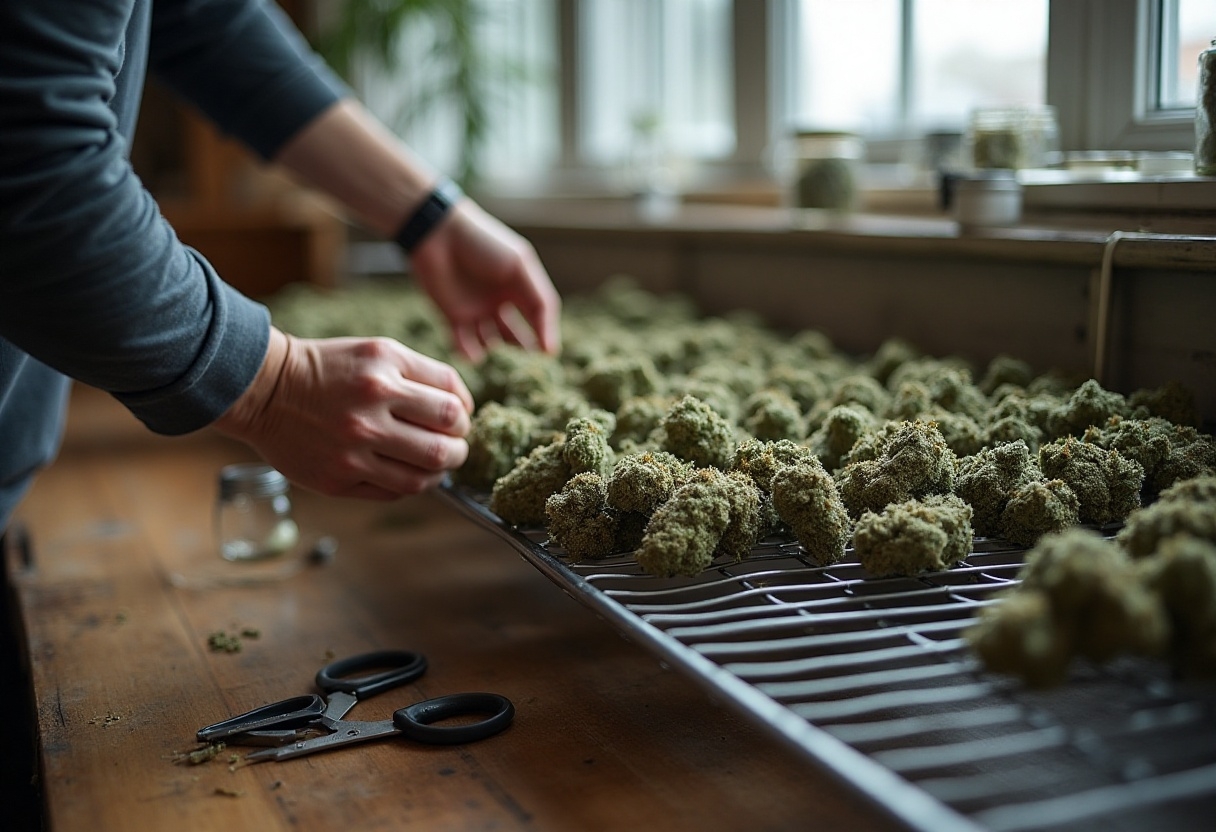 how long to dry buds before jarring