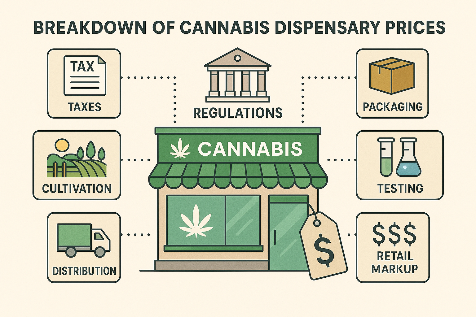 why are dispensary prices so high