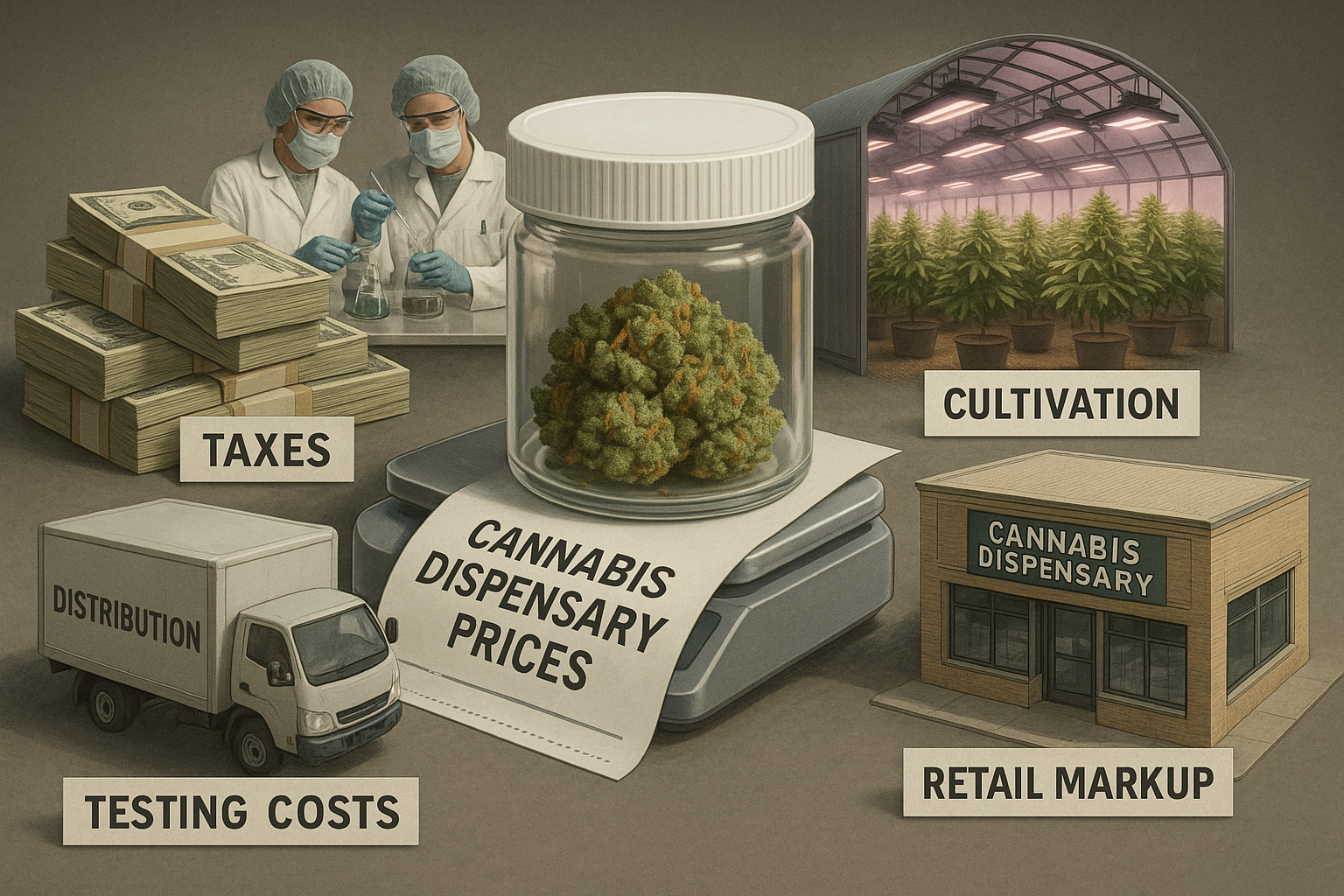 why are dispensary prices so high