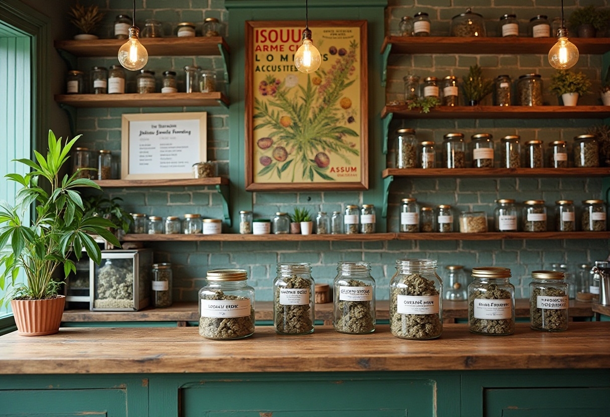 Modern cannabis dispensary in Seattle featuring flower, edibles, and vape products.