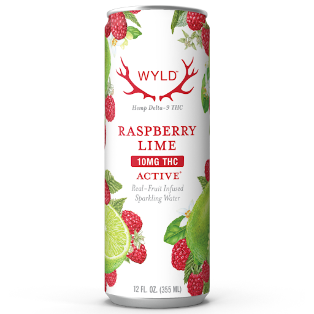 Raspberry Lime THC Sparkling Water | Active