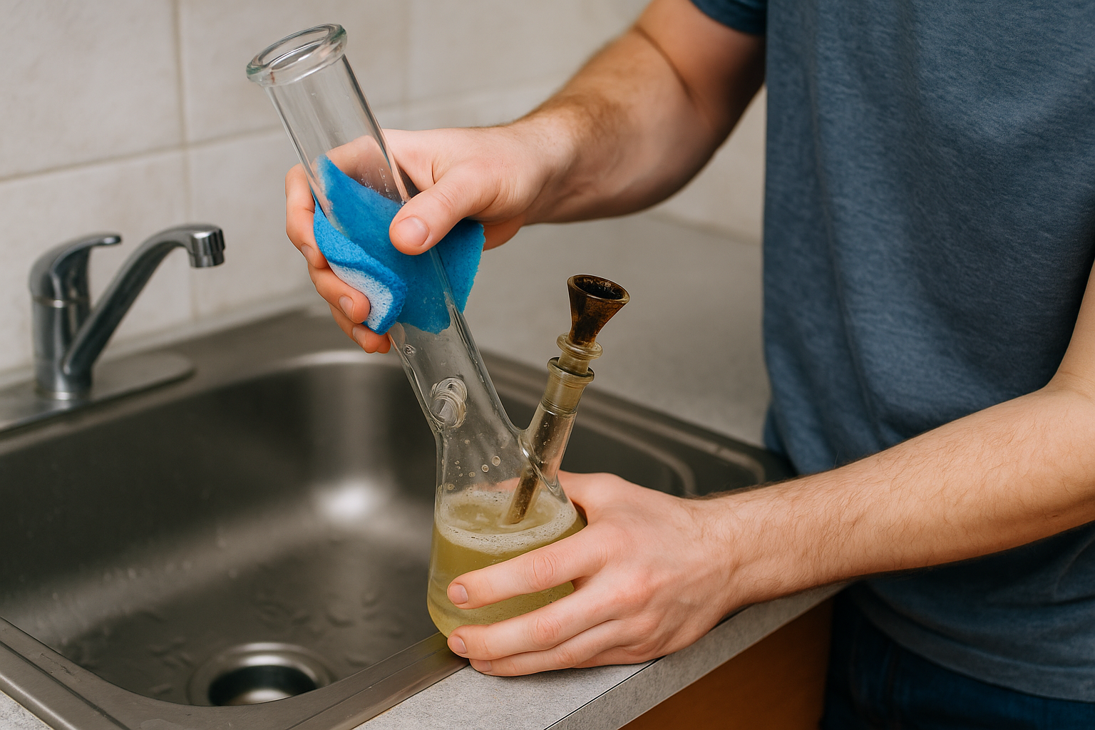 how to clean a bong