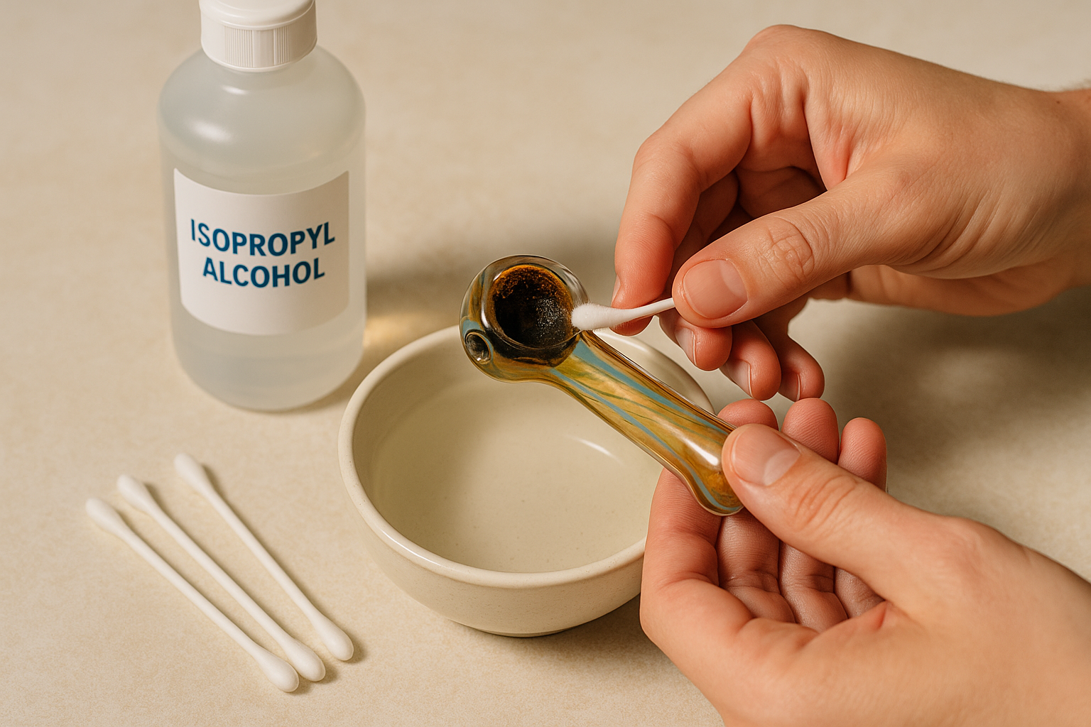 how to clean a weed pipe