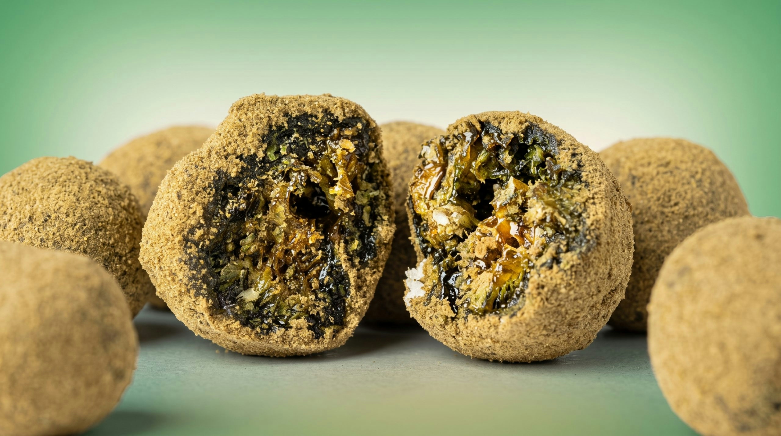 "Moonrock" flower, soaked in oil and rolled on keif.